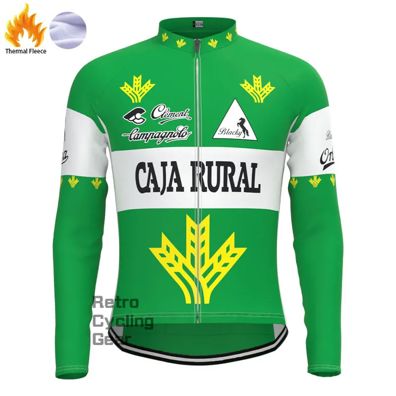 CAIA RURAL Green Fleece Retro Cycling Kits